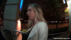 Behind the scenes with blonde pornstar Samantha Saint